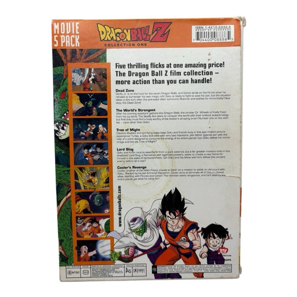 DBZ Movies 1-5 Pack Dragon Ball‎ Z Anime DVD Bundle Digitally Remastered - Picture 6 of 6
